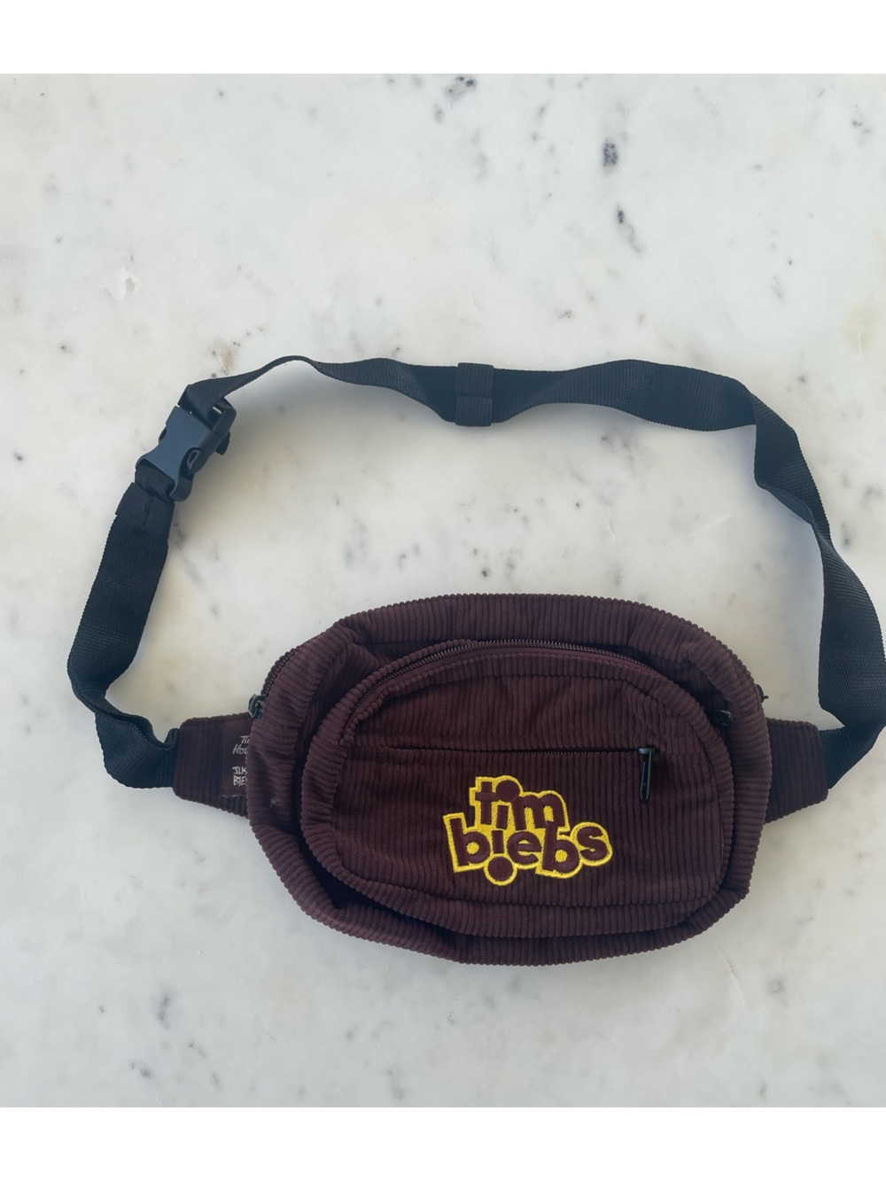 Tim Hortons x Justin Bieber “TimBiebs” Brown Corduroy Fanny Pack